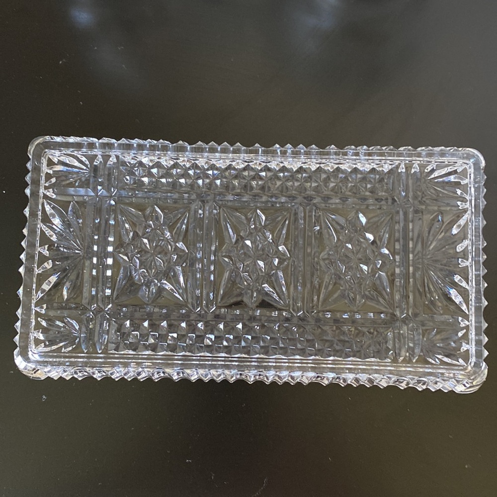 Vintage Anchor Hocking Star Of David Creamer, Sugar Bowl & Serving Tray Set! - Picture 4 of 7